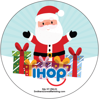 Christmas Santa with Presents Sticker