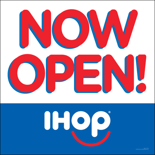 Now Open Cling (2' x 2')