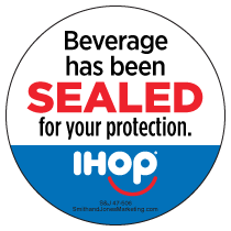 Beverage Has Been Sealed Sticker