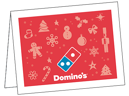 Christmas Symbols Notecard (Red) Christmas Symbols Notecard (Red)