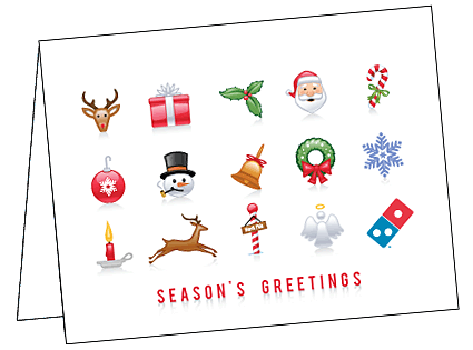 Christmas Symbols Notecard Christmas Symbols Notecard