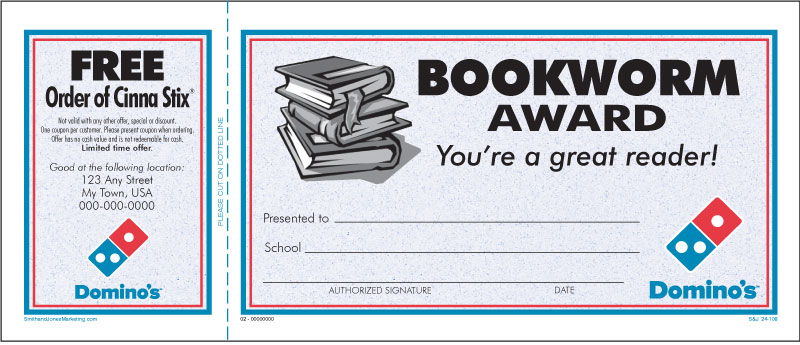 SAC - Bookworm Award - Click Image to Close