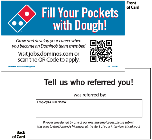 Fill Your Pockets with Dough BCS Card (2-Sided) - Click Image to Close