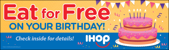 Eat Free on Your Birthday Banner