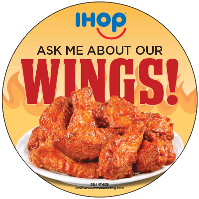 Ask Me About Our Wings Crew Button