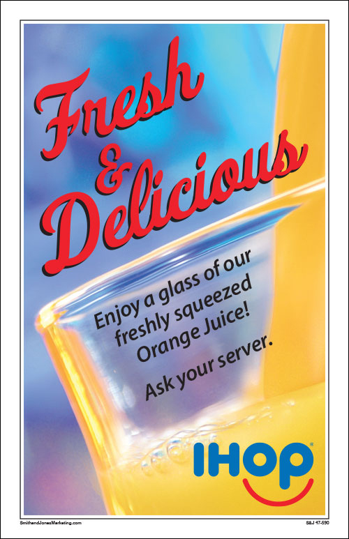 Freshly Squeezed Orange Juice Flyer (5.5" x 8.5") - Click Image to Close