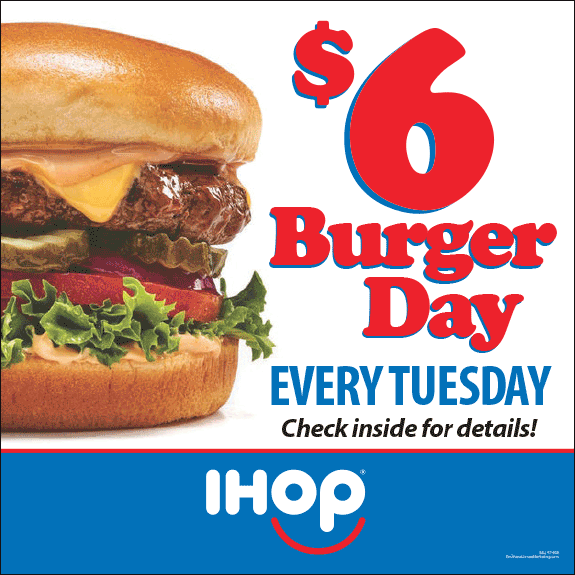 Burger Day Window Cling (2' x 2') - Click Image to Close