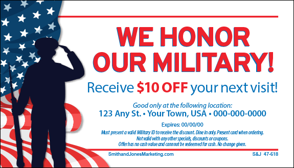 Military Discount BCS Card - Click Image to Close