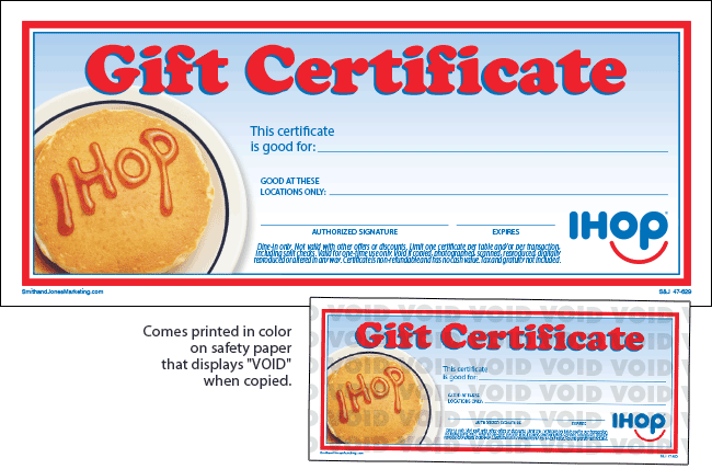 Safety Paper Gift Certificate [With Photo] - Click Image to Close